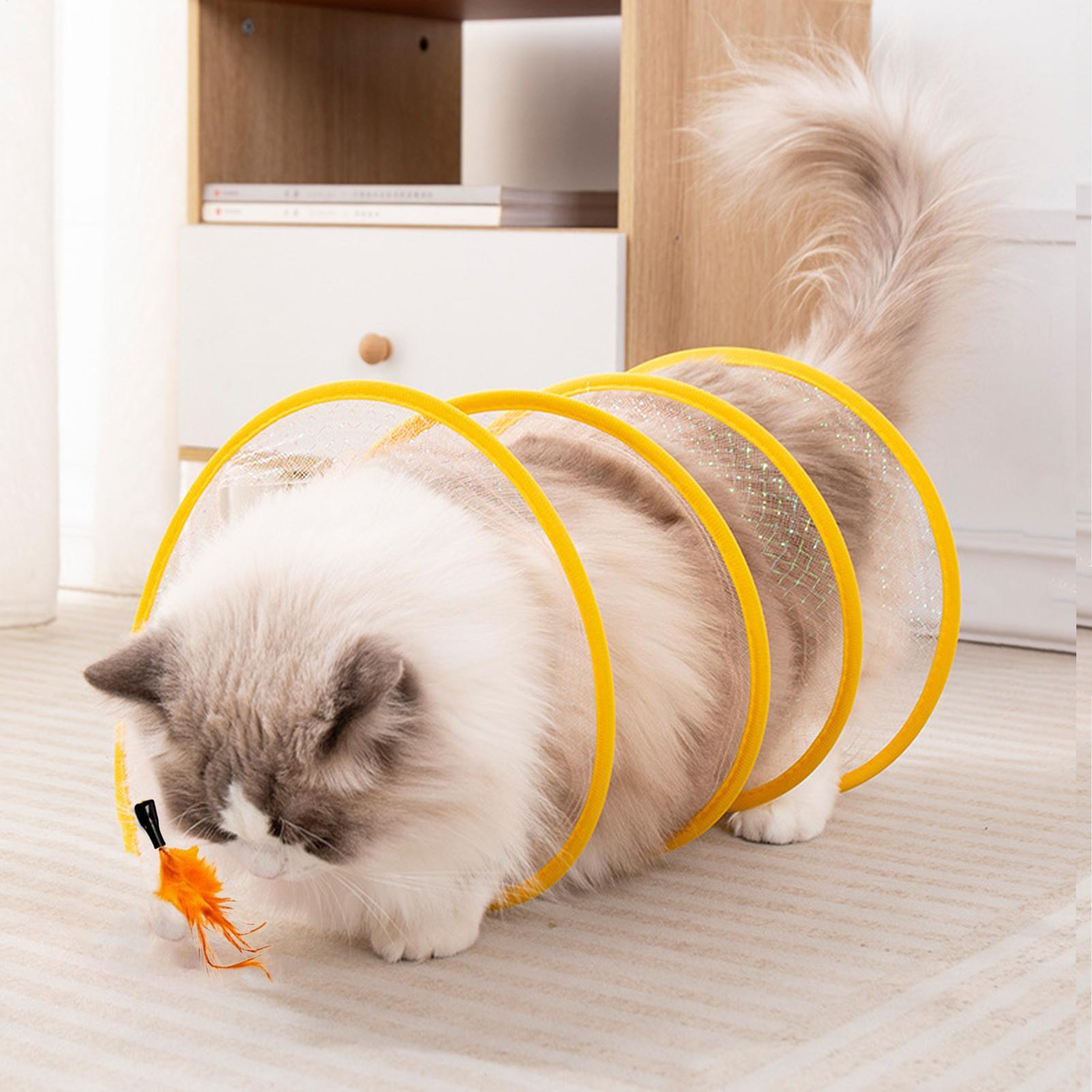 Cat Tunnel Toy - Terowongan Mainan Kucing Lipat Portabel, Saluran