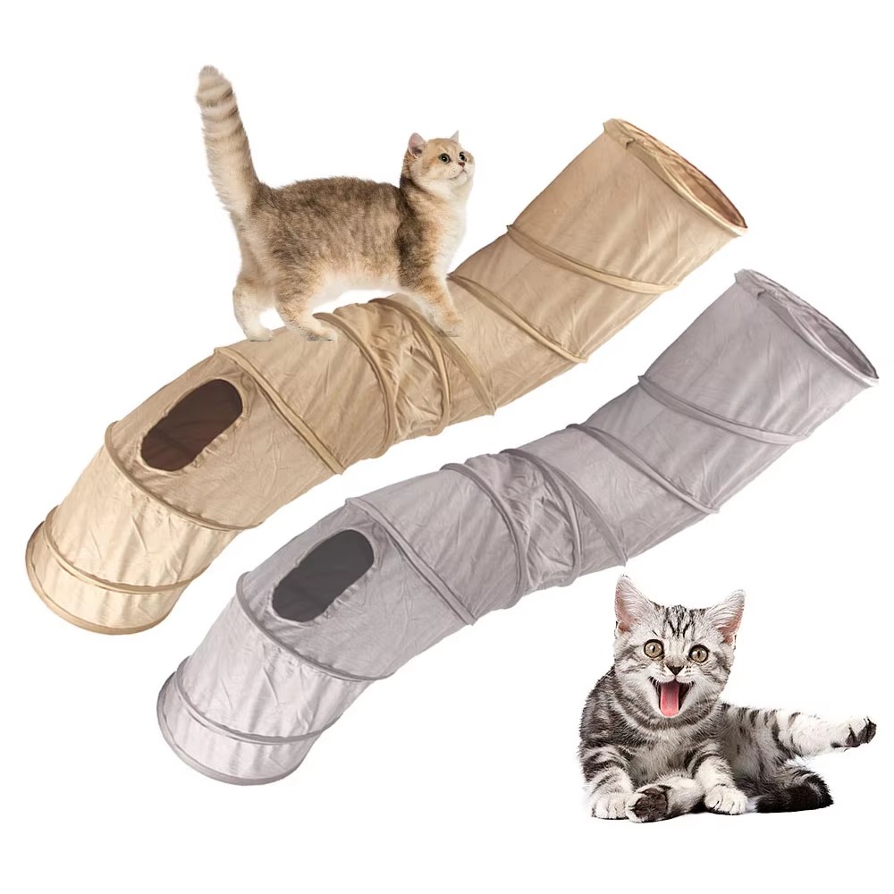 Cat Tunnel Toy - Terowongan Kucing Lipat, Mainan Terowongan Panjang