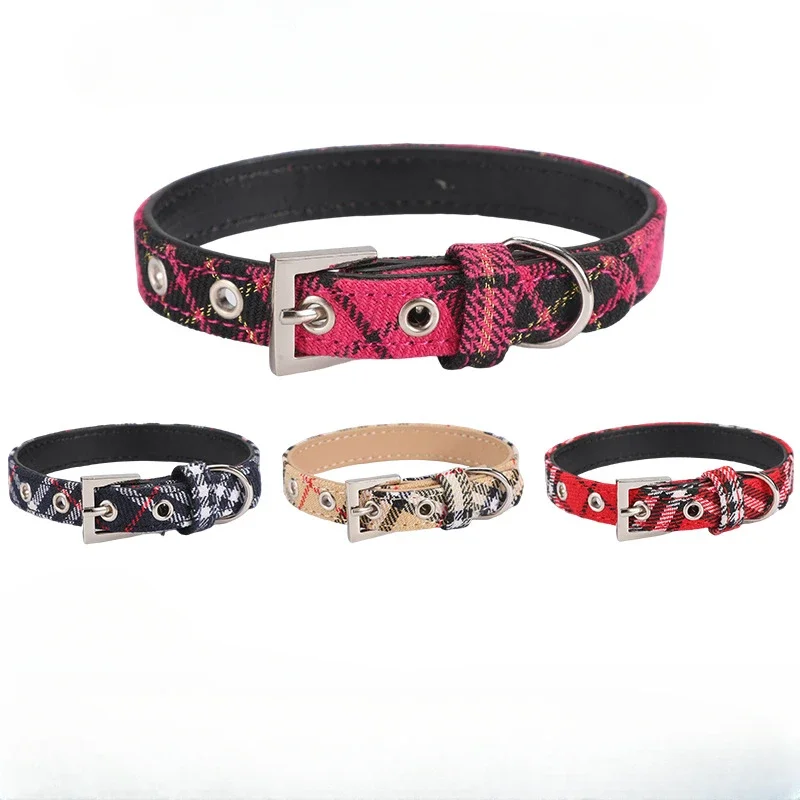 Pet Supplies Coupon - Kerah hewan peliharaan Scottish kotak-kotak kerah