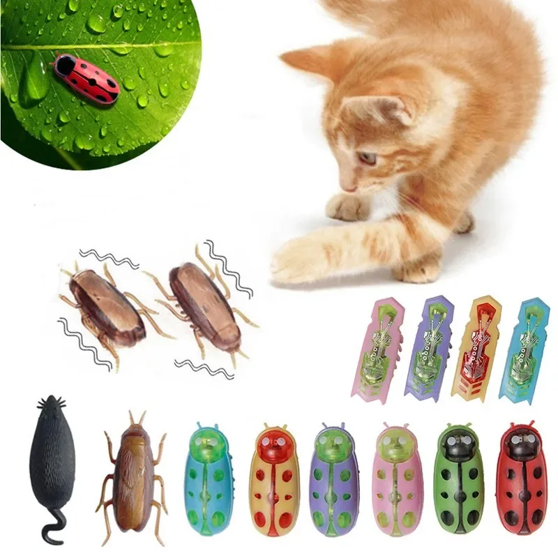Cat Tunnel Toy - Mainan Catnip serangga elektrik lucu, terowongan