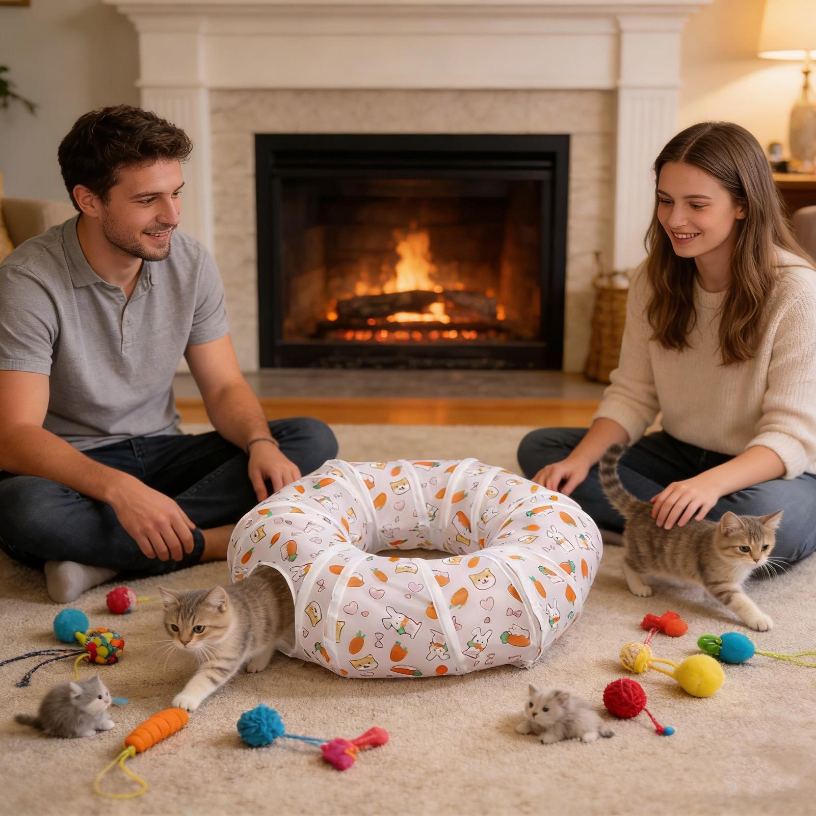 Terowongan Kucing Interaktif L - Cat Tunnel Toy ulasan dan harga