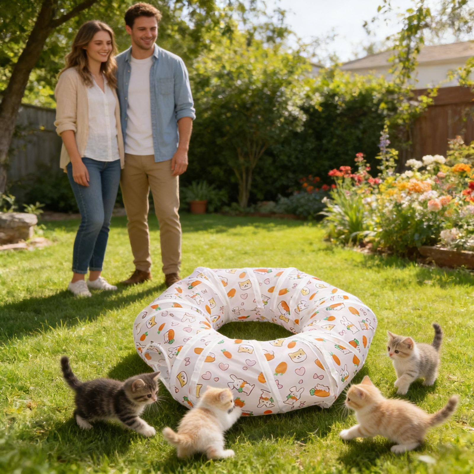 Terowongan Kucing Interaktif L - Cat Tunnel Toy ulasan dan harga