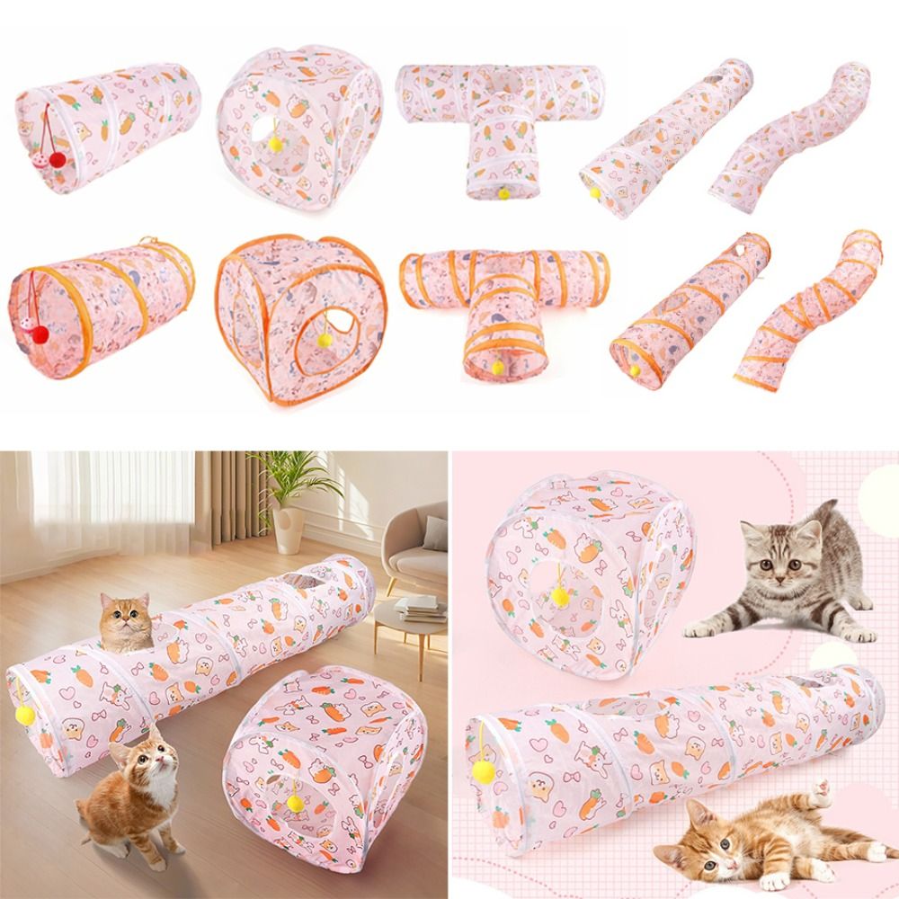 Terowongan Kucing Lipat dari P - Cat Tunnel Toy ulasan dan harga