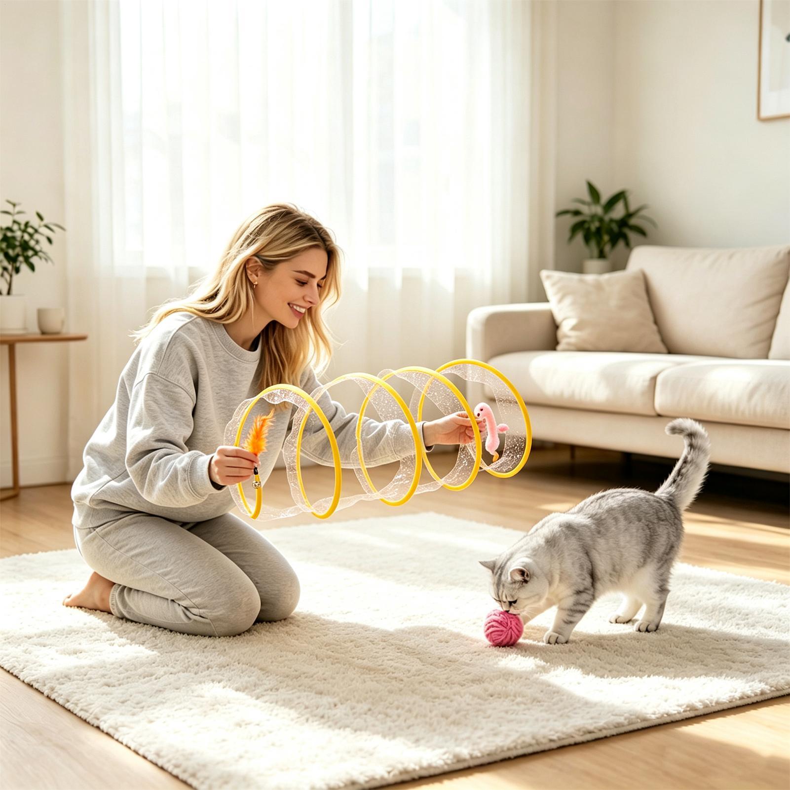 Mainan Kucing Terowongan Spira - Cat Tunnel Toy ulasan dan harga