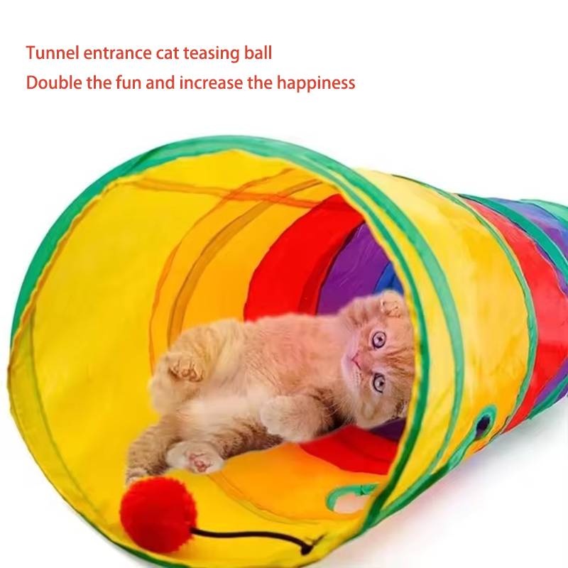 Terowongan Kucing Pelangi, Mai - Cat Tunnel Toy ulasan dan harga